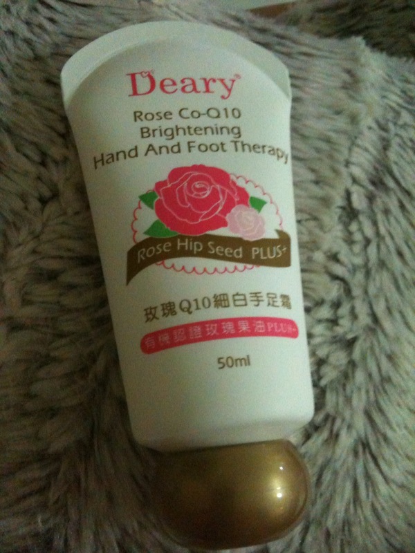 heat rash on hands and feet. Deary Rose Co-Q10 hand/foot